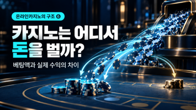온라인카지노는 어디에서 수익을 낼까? 베팅액과 실제 카지노 수익의 차이