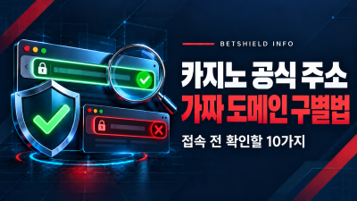 온라인카지노 공식 주소 확인법｜가짜·사칭 도메인 구별 체크리스트