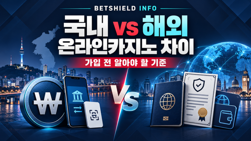 국내 온라인카지노와 해외 온라인카지노 차이 가입 전 알아야 할 기준